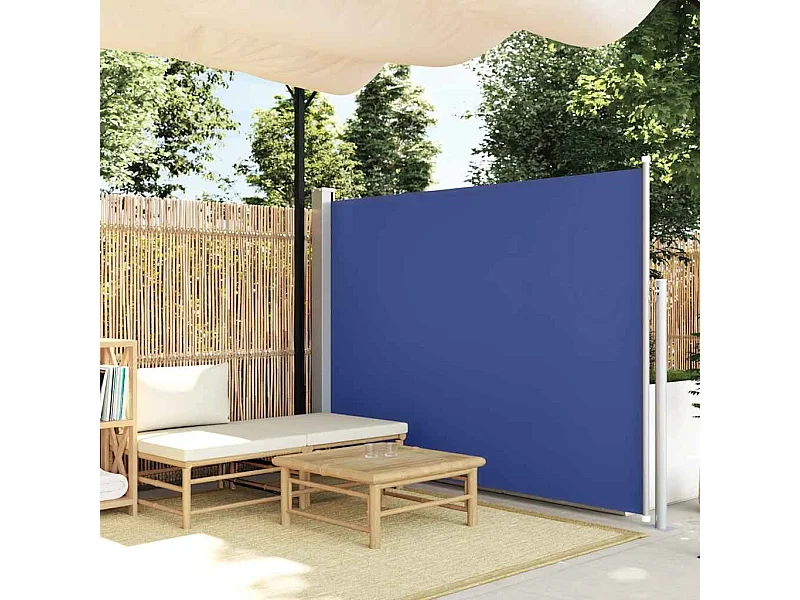 Uitschuifbaar zijluifel 160 x 500 cm Blauw