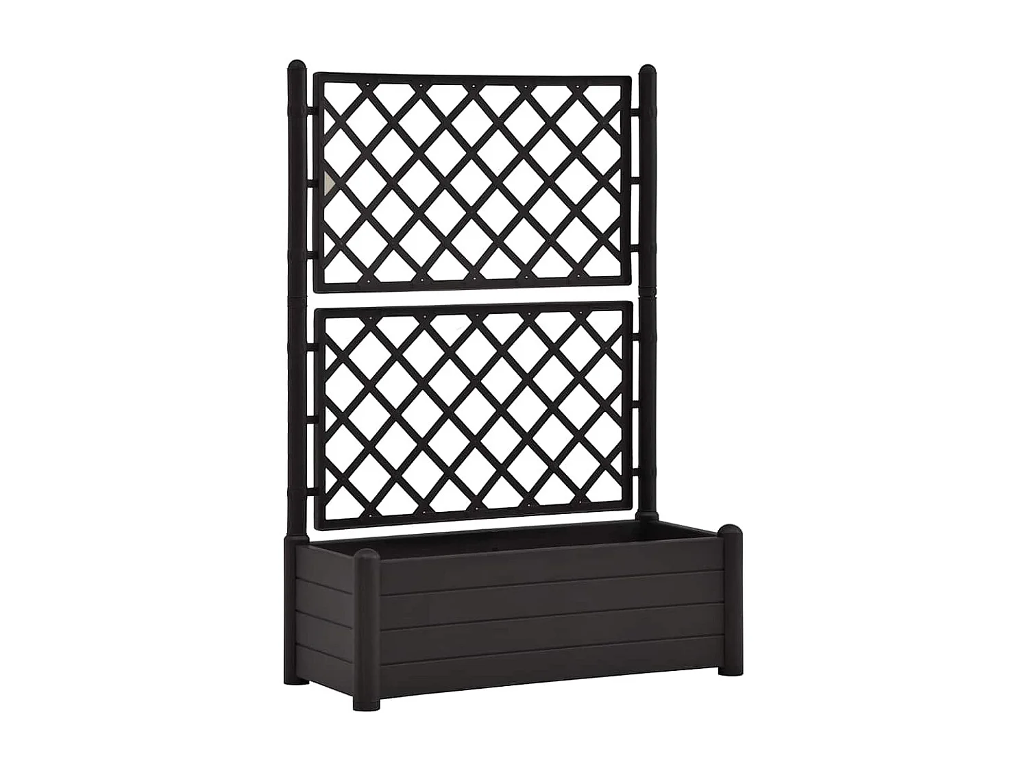 Jardinière avec treillis 100x43x142 cm PP Anthracite