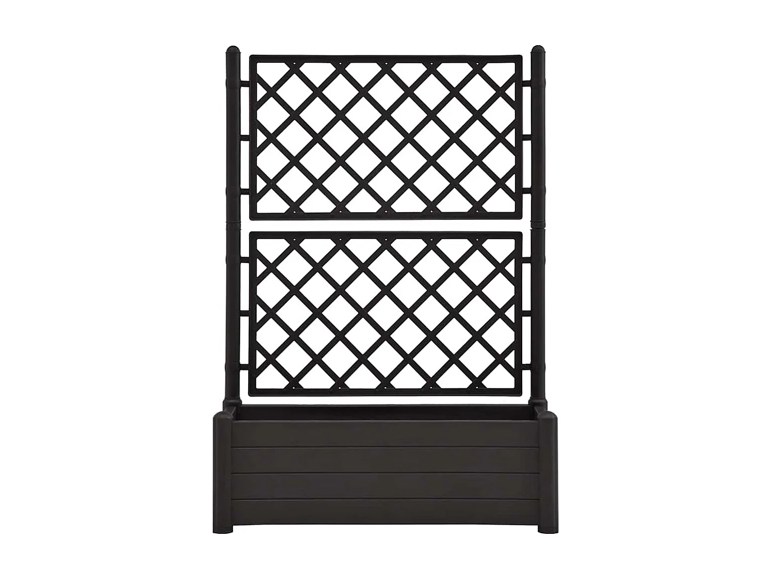Jardinière avec treillis 100x43x142 cm PP Anthracite