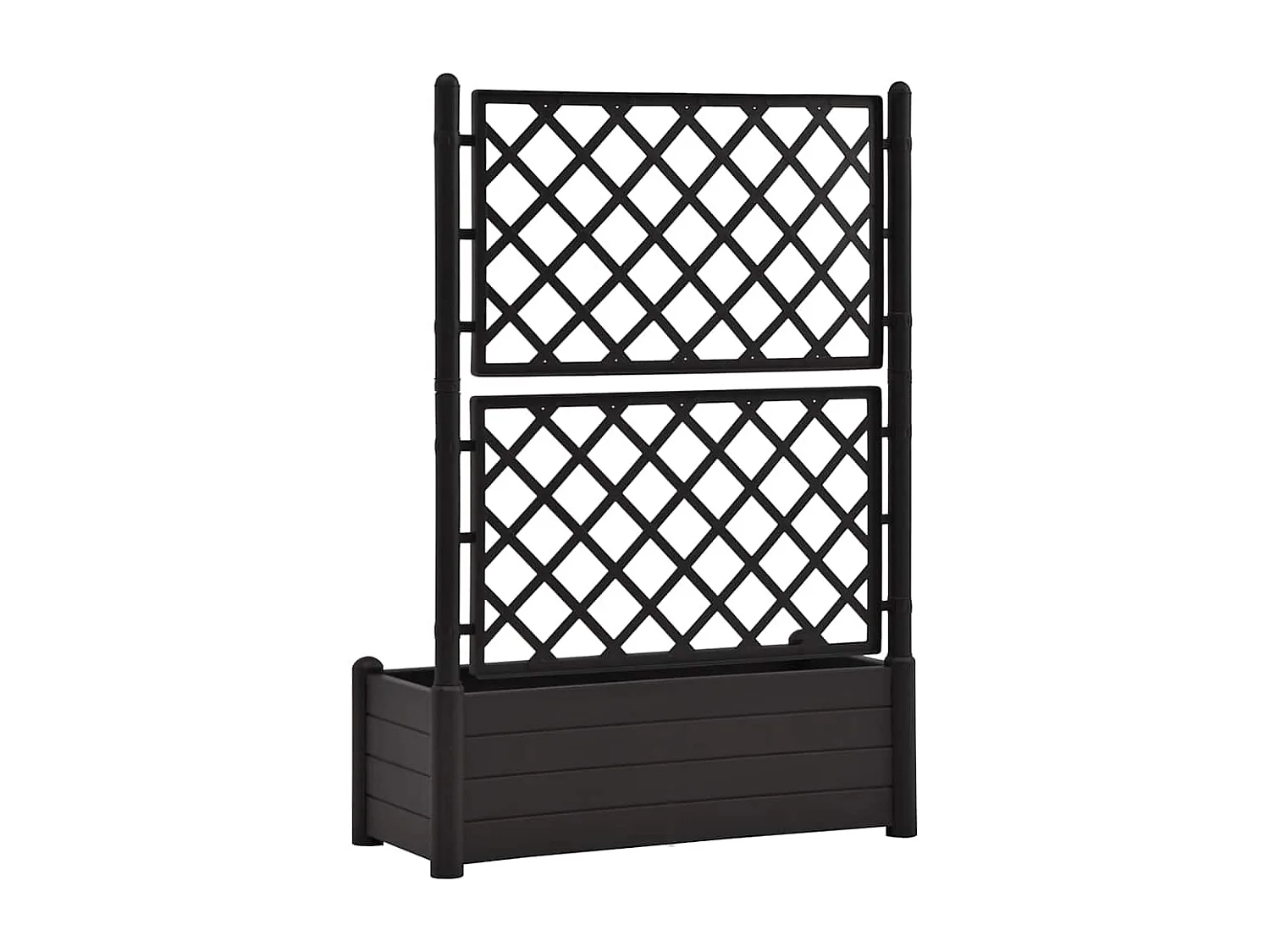 Jardinière avec treillis 100x43x142 cm PP Anthracite