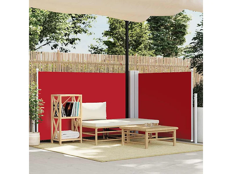Uitschuifbaar zijluifel Rood 120 x 600 cm