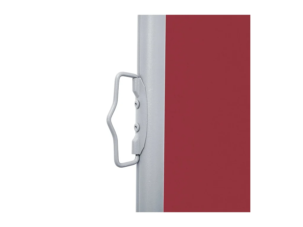Auvent latéral rétractable Rouge 120 x 600 cm