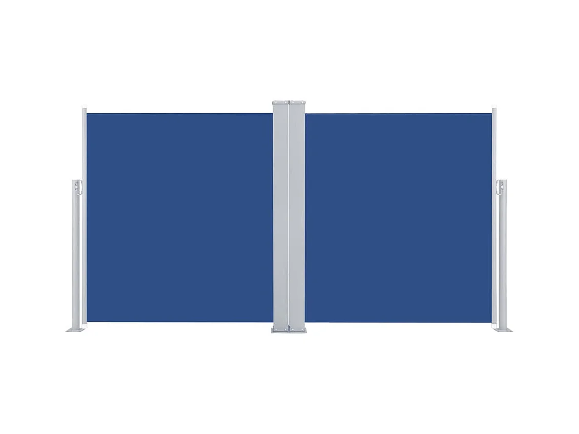 Auvent latéral rétractable Bleu 140x600 cm