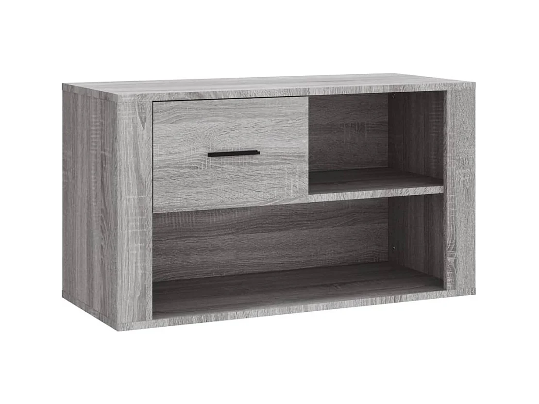 Zapatero Sonoma gris 80x35x45 cm Madera de ingeniería