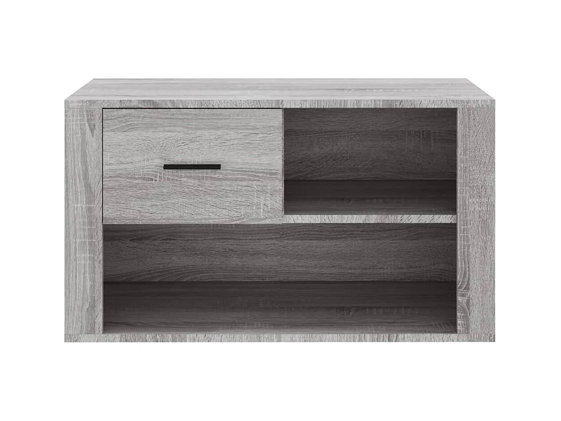 Zapatero Sonoma gris 80x35x45 cm Madera de ingeniería