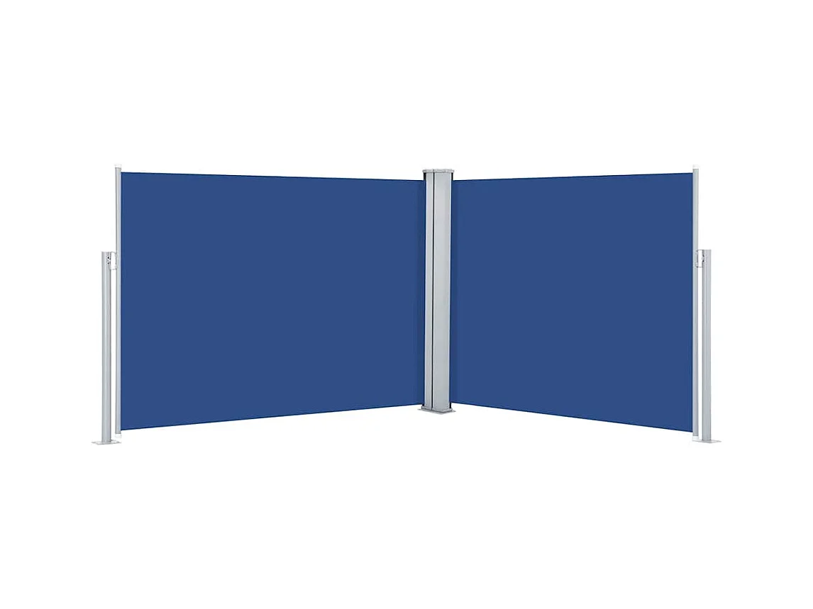 Auvent latéral rétractable Bleu 140 x 1000 cm