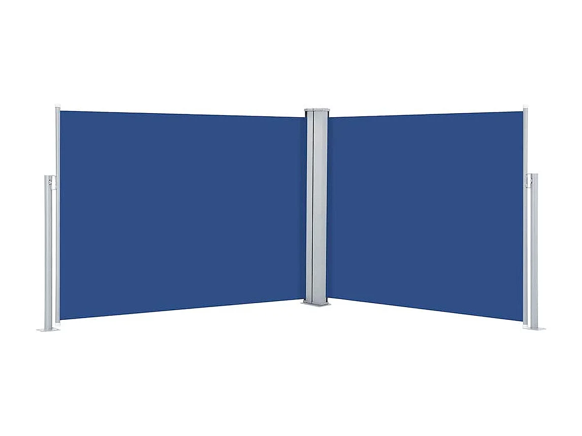 Auvent latéral rétractable Bleu 140 x 1000 cm