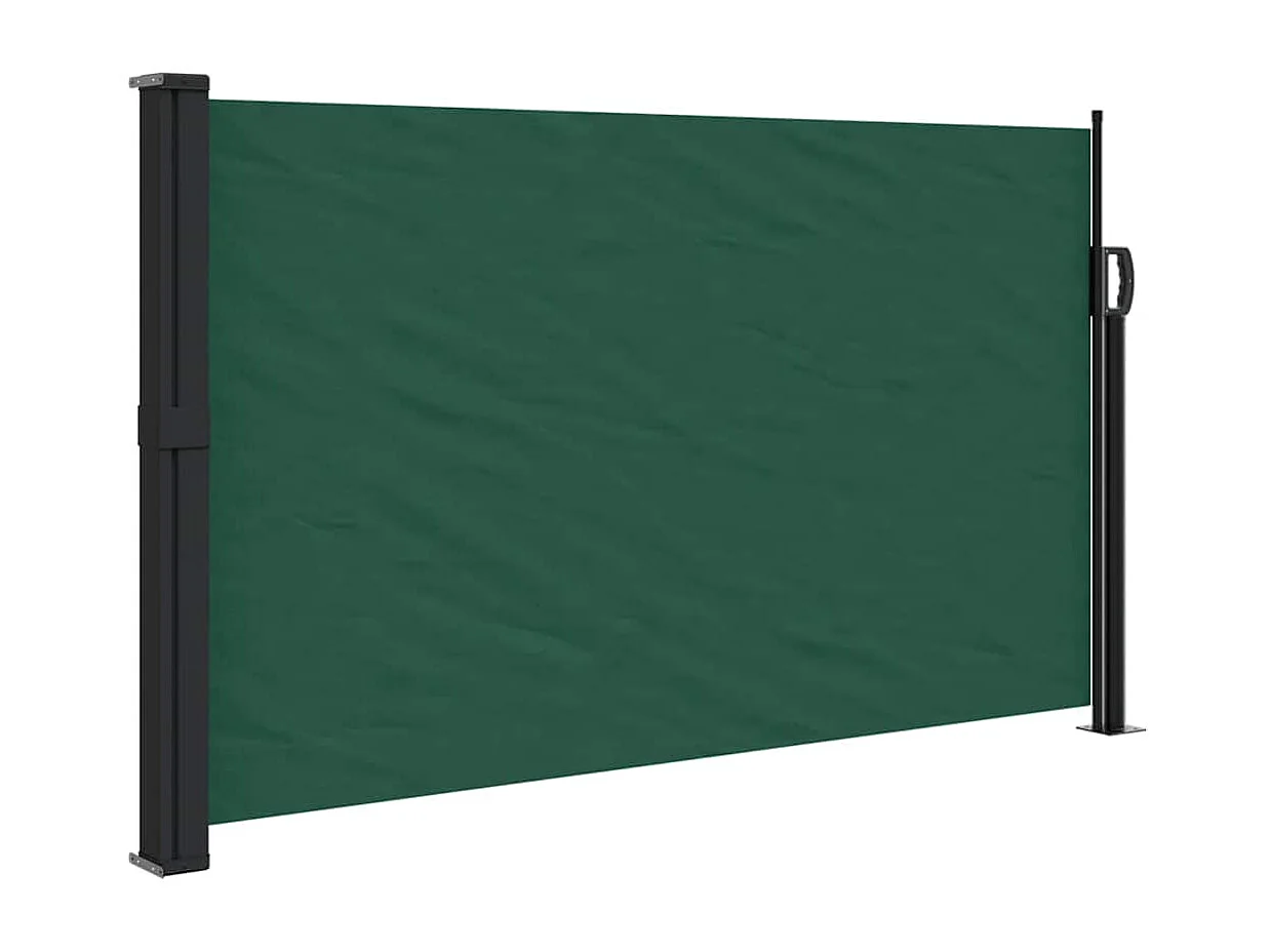 Toldo lateral retráctil verde oscuro 117x300 cm