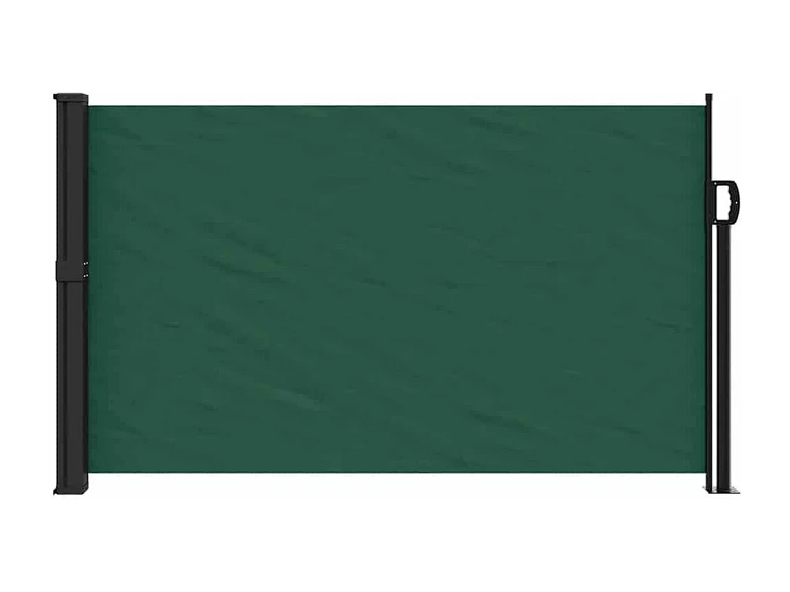 Toldo lateral retráctil verde oscuro 117x300 cm