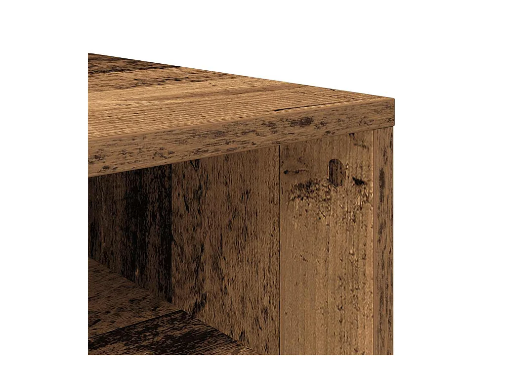 Étagère à chaussures vieux bois 54x34x100,5cm bois d'ingénierie