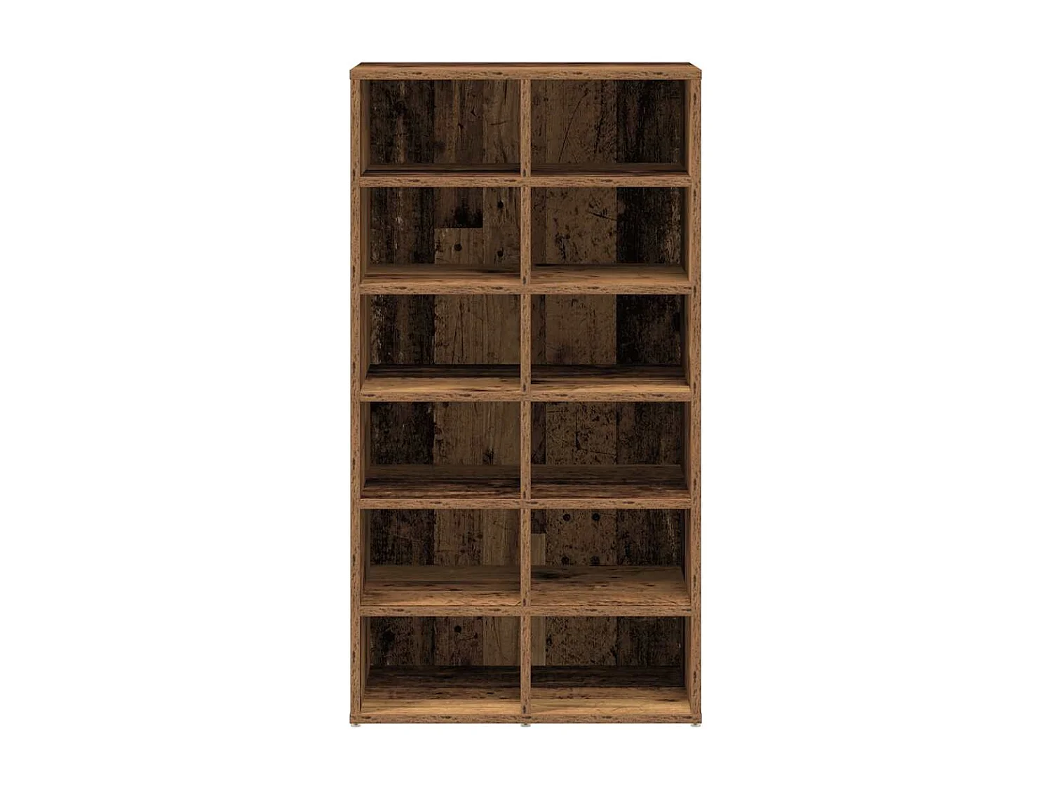 Étagère à chaussures vieux bois 54x34x100,5cm bois d'ingénierie