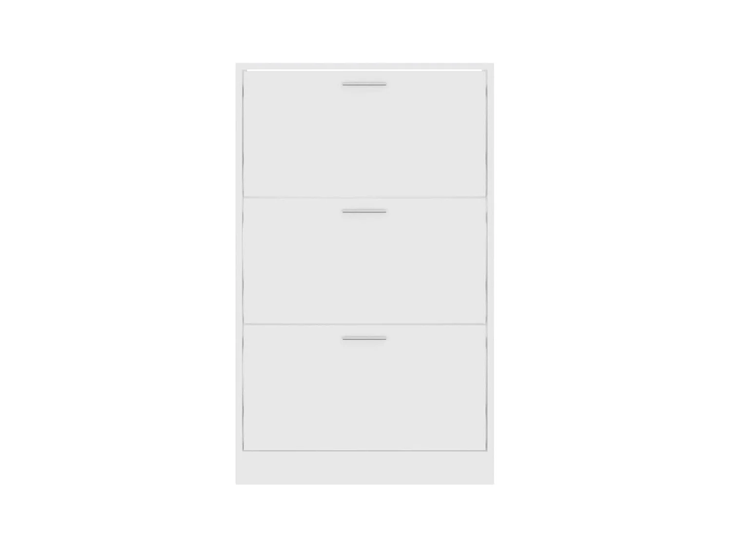 Armoire à chaussures Blanc 63x24x103 cm Bois d'ingénierie