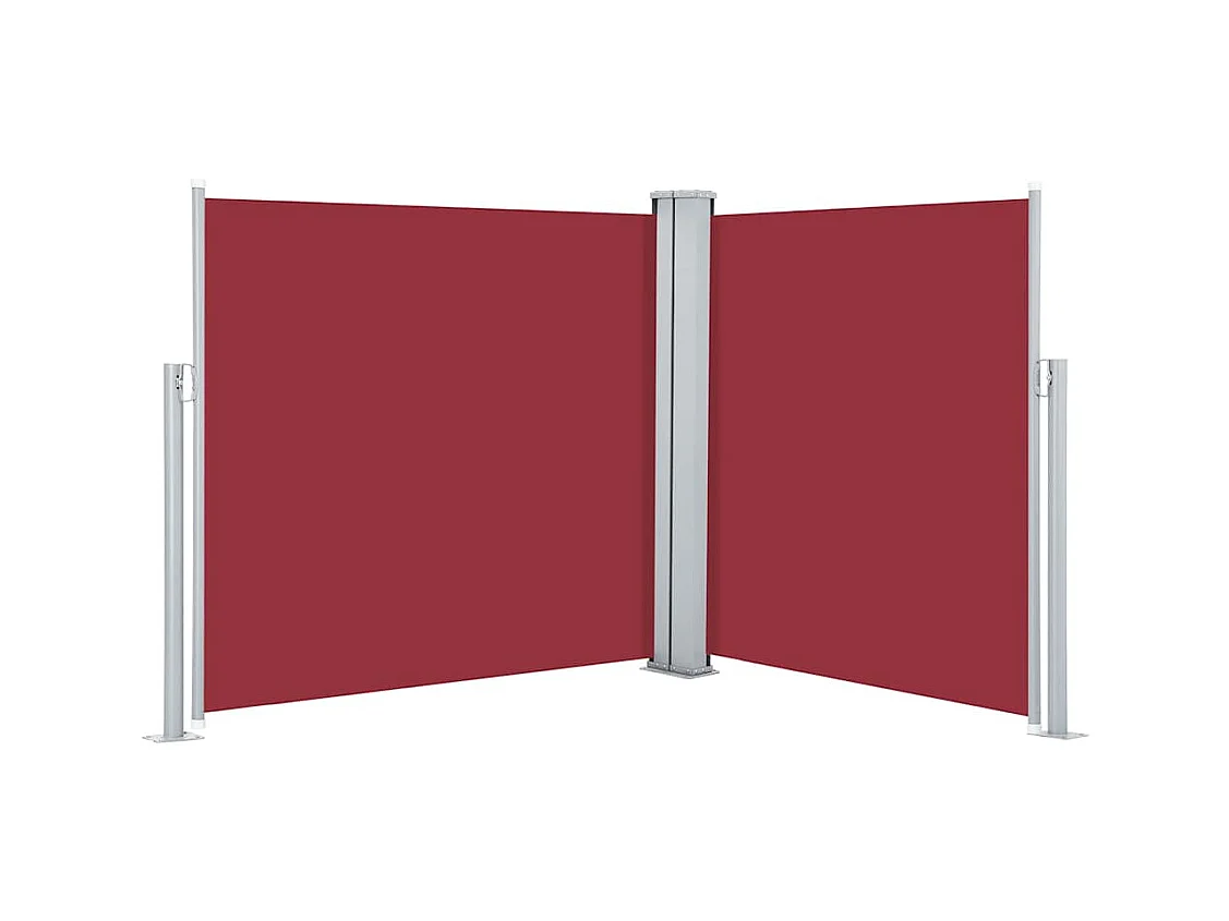 Auvent latéral rétractable Rouge 100 x 600 cm