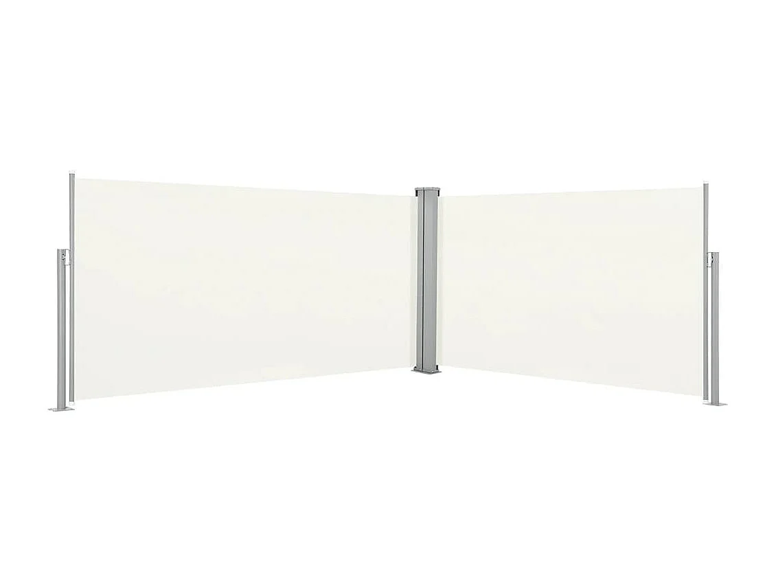 Auvent latéral rétractable 160x600 cm Crème