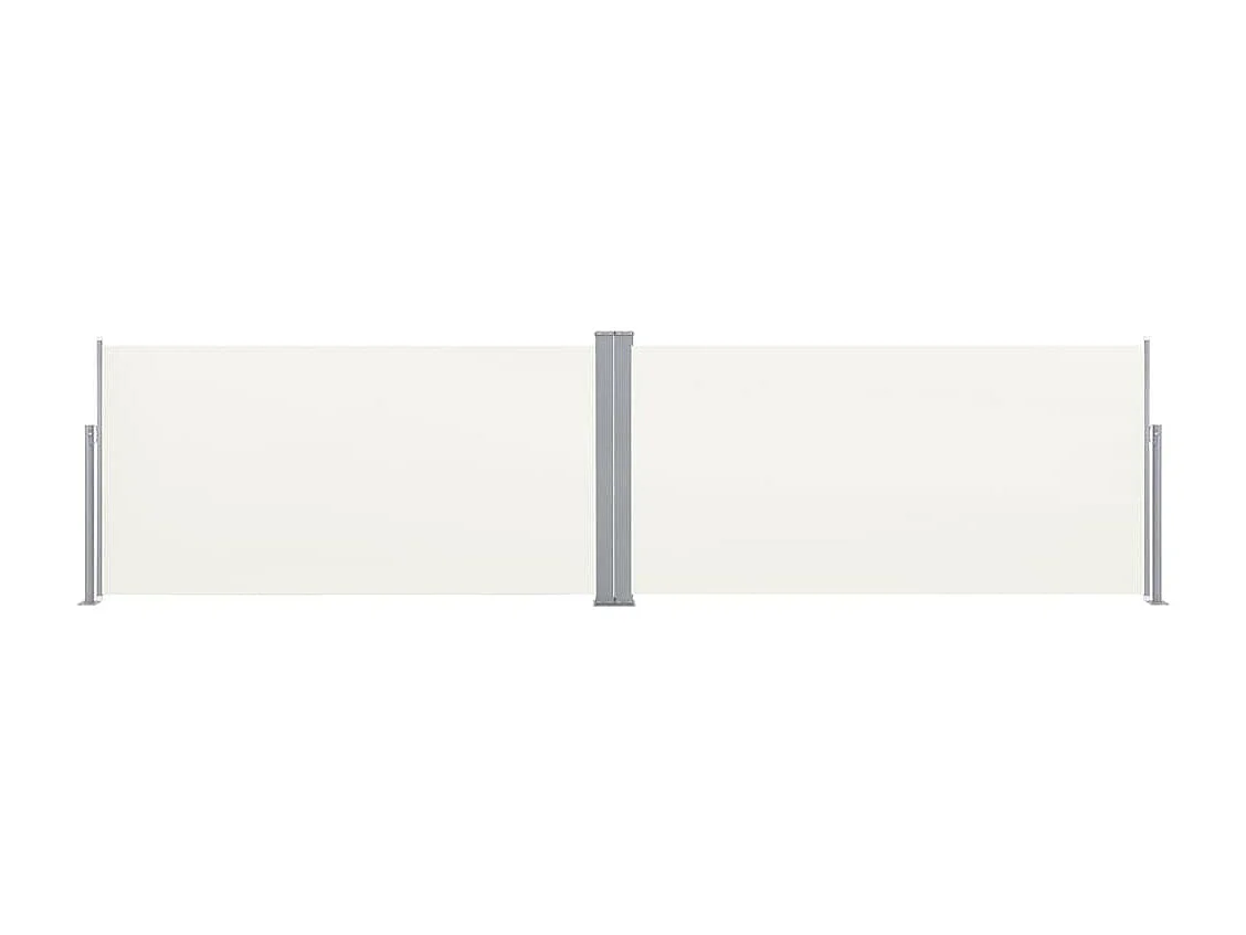 Auvent latéral rétractable 160x600 cm Crème