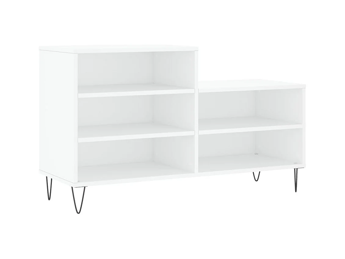 Armoire à chaussures Blanc 102x36x60 cm Bois d'ingénierie