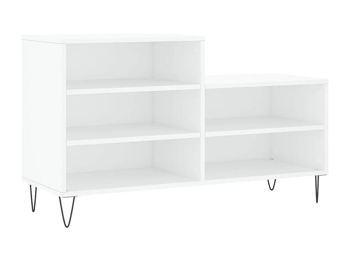 Armoire à chaussures Blanc 102x36x60 cm Bois d'ingénierie