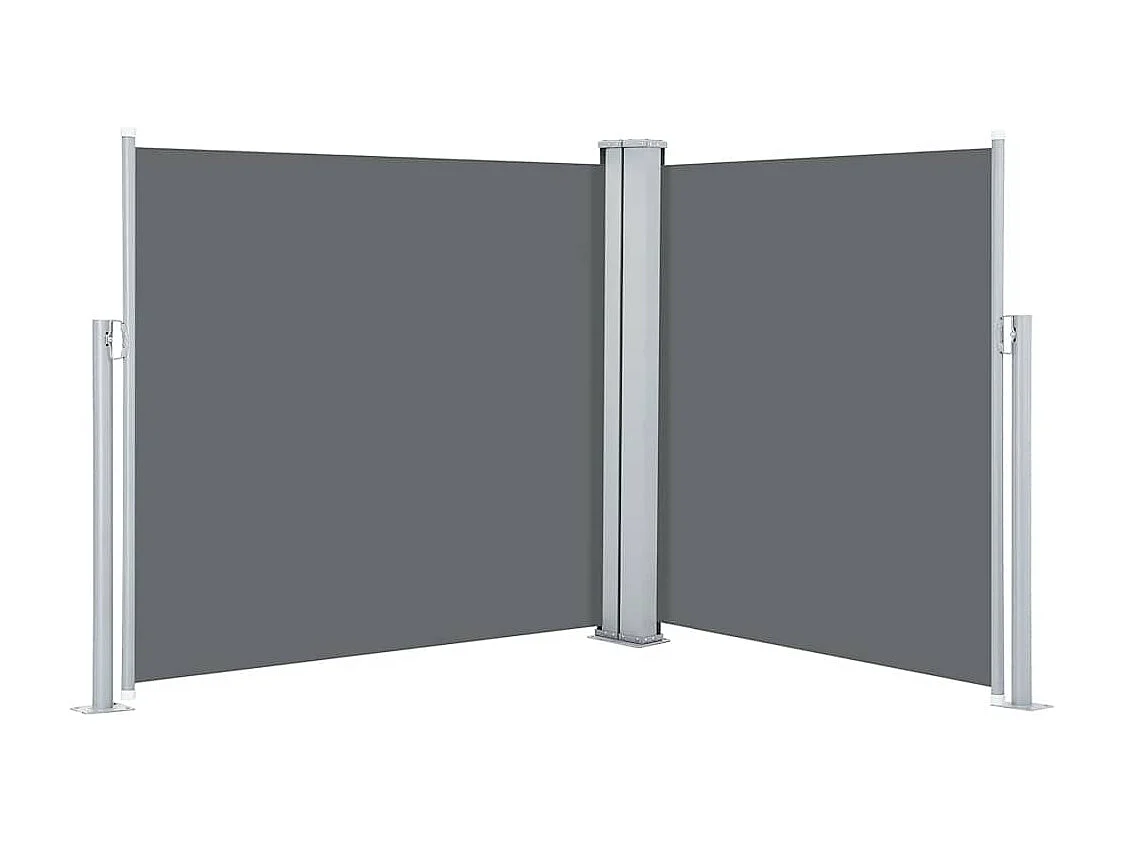 Auvent latéral rétractable Anthracite 120 x 600 cm