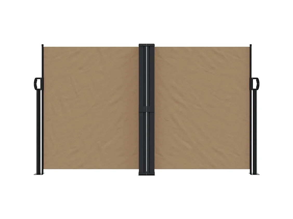 Uitschuifbaar zijluifel taupe 140x1200 cm