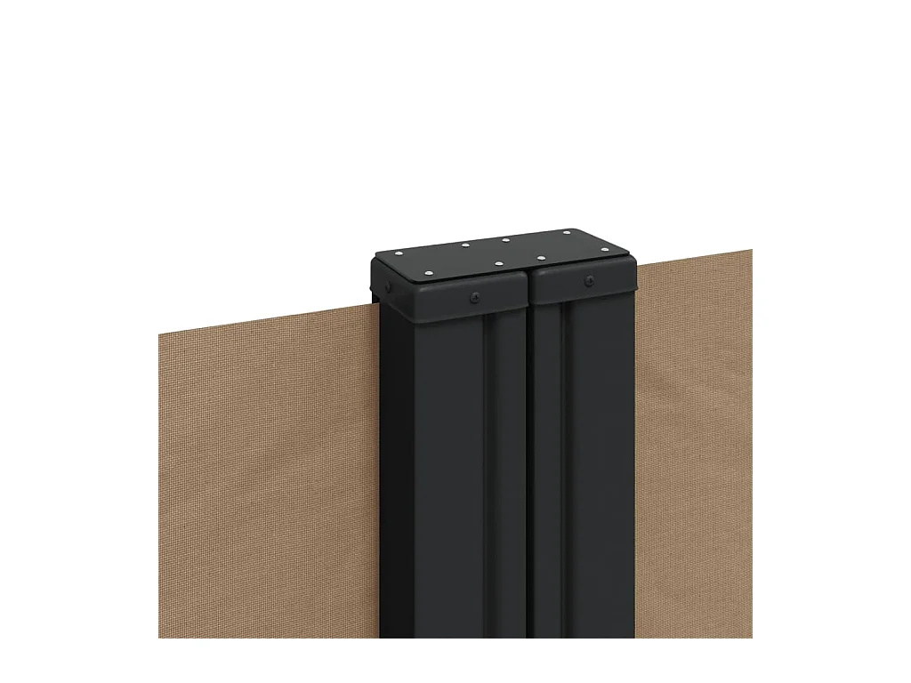 Uitschuifbaar zijluifel taupe 140x1200 cm