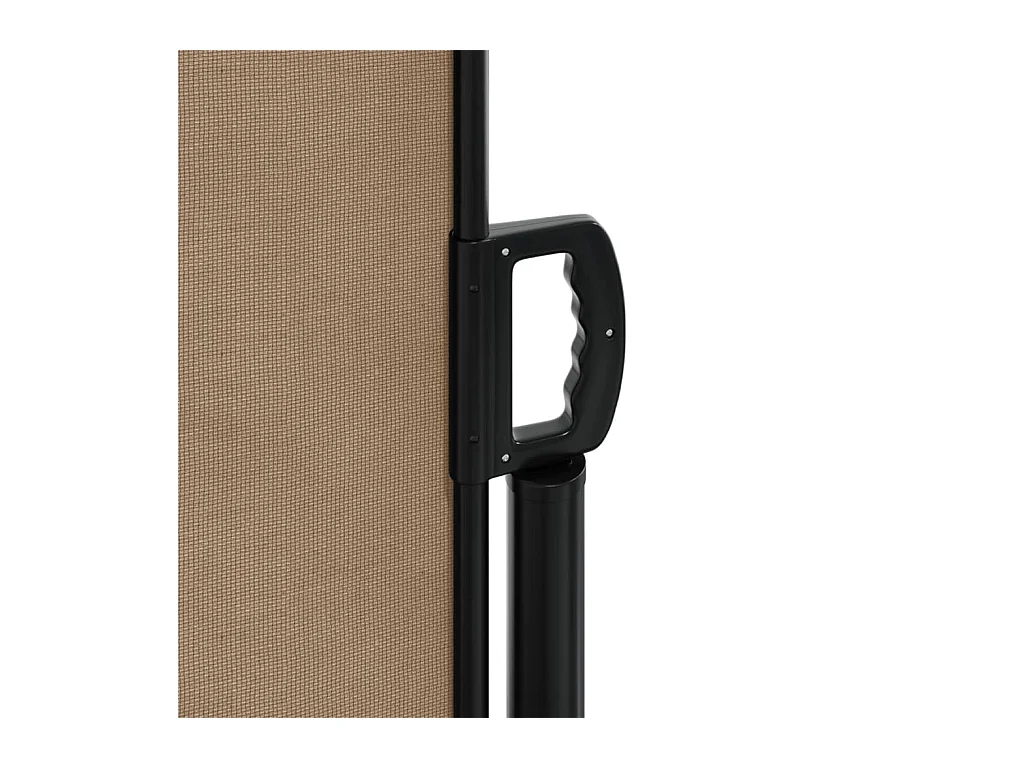 Uitschuifbaar zijluifel taupe 140x1200 cm