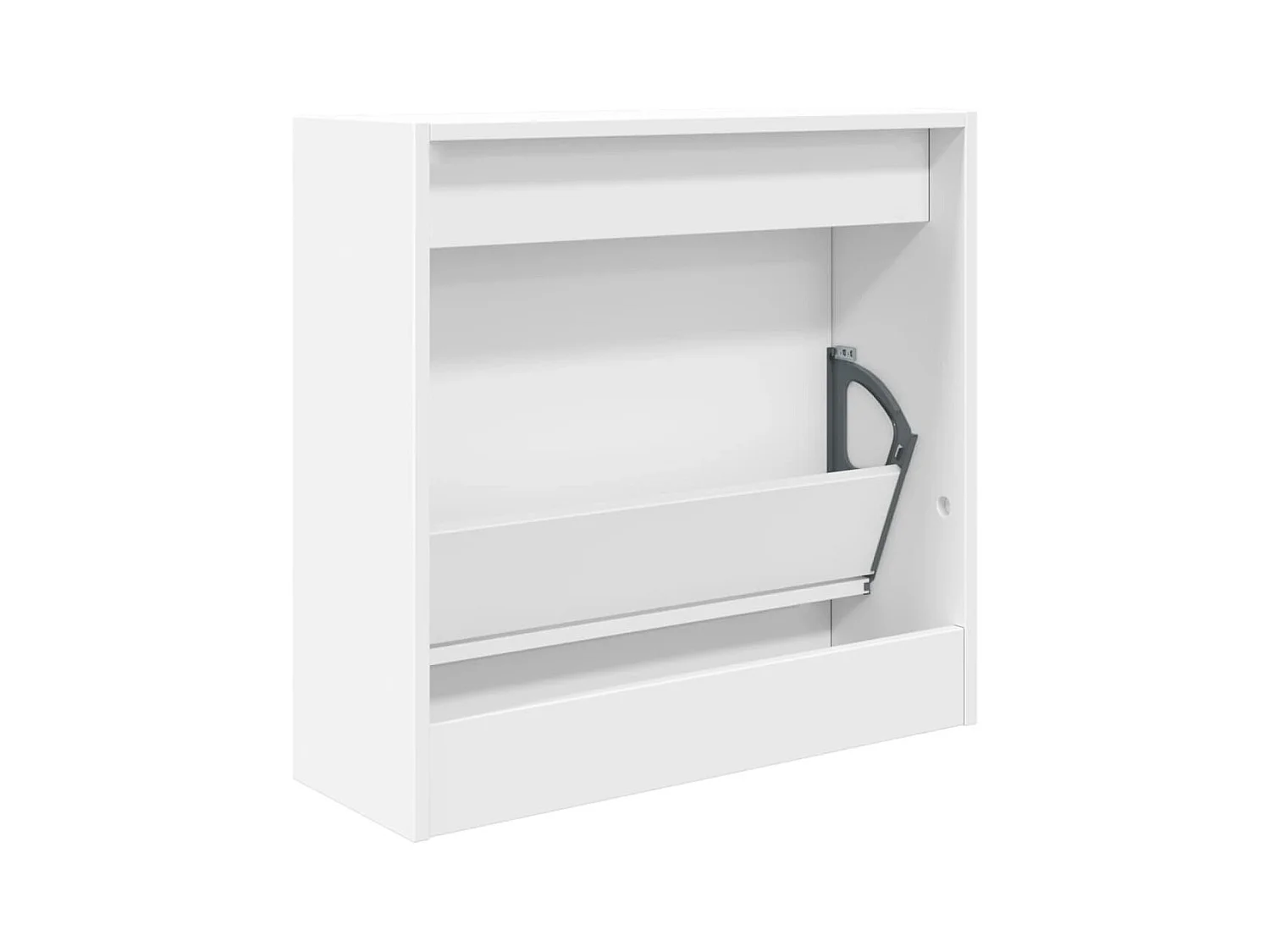 Armoire à chaussures blanc 60x21x57 cm bois d'ingénierie