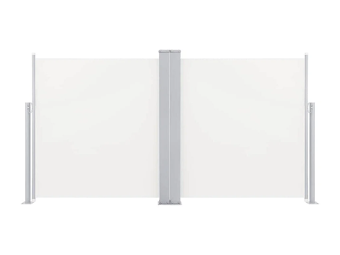 Uitschuifbare zijluifel crème 120 x 600 cm