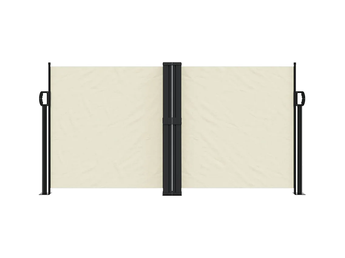 Auvent latéral rétractable crème 120x600 cm