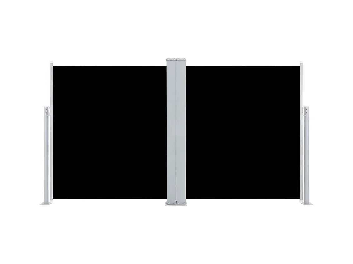 Auvent latéral rétractable Noir 140x600 cm