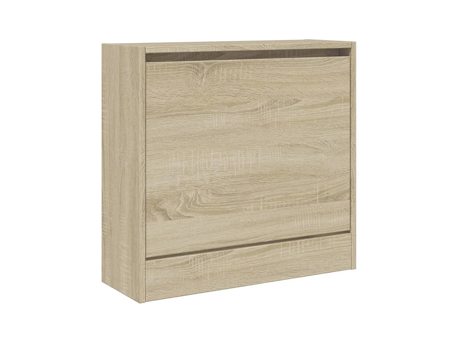 Schuhschrank aus Sonoma-Eiche, 60 x 21 x 57 cm, Holzwerkstoff
