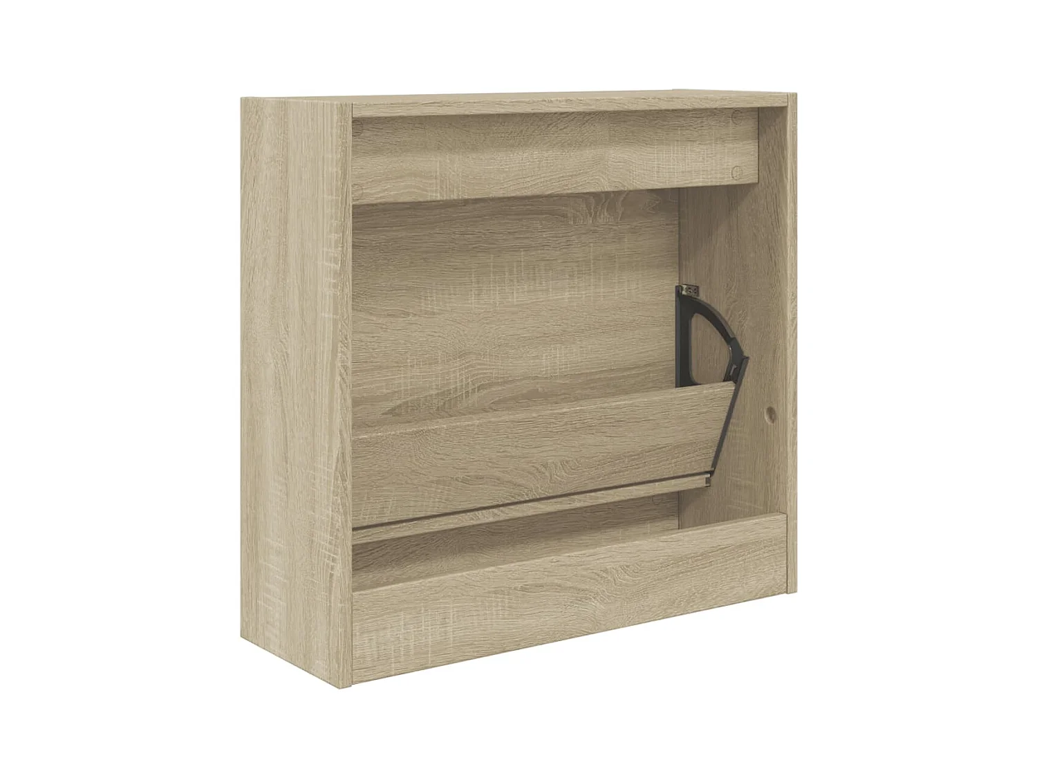 Schuhschrank aus Sonoma-Eiche, 60 x 21 x 57 cm, Holzwerkstoff
