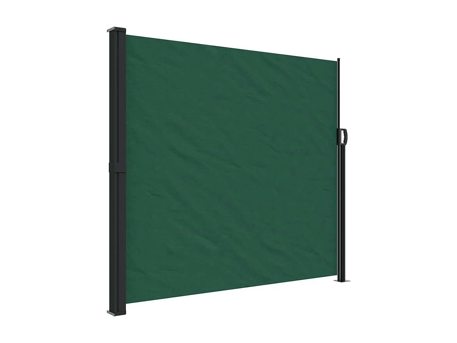 Toldo lateral retráctil verde oscuro 180x600 cm