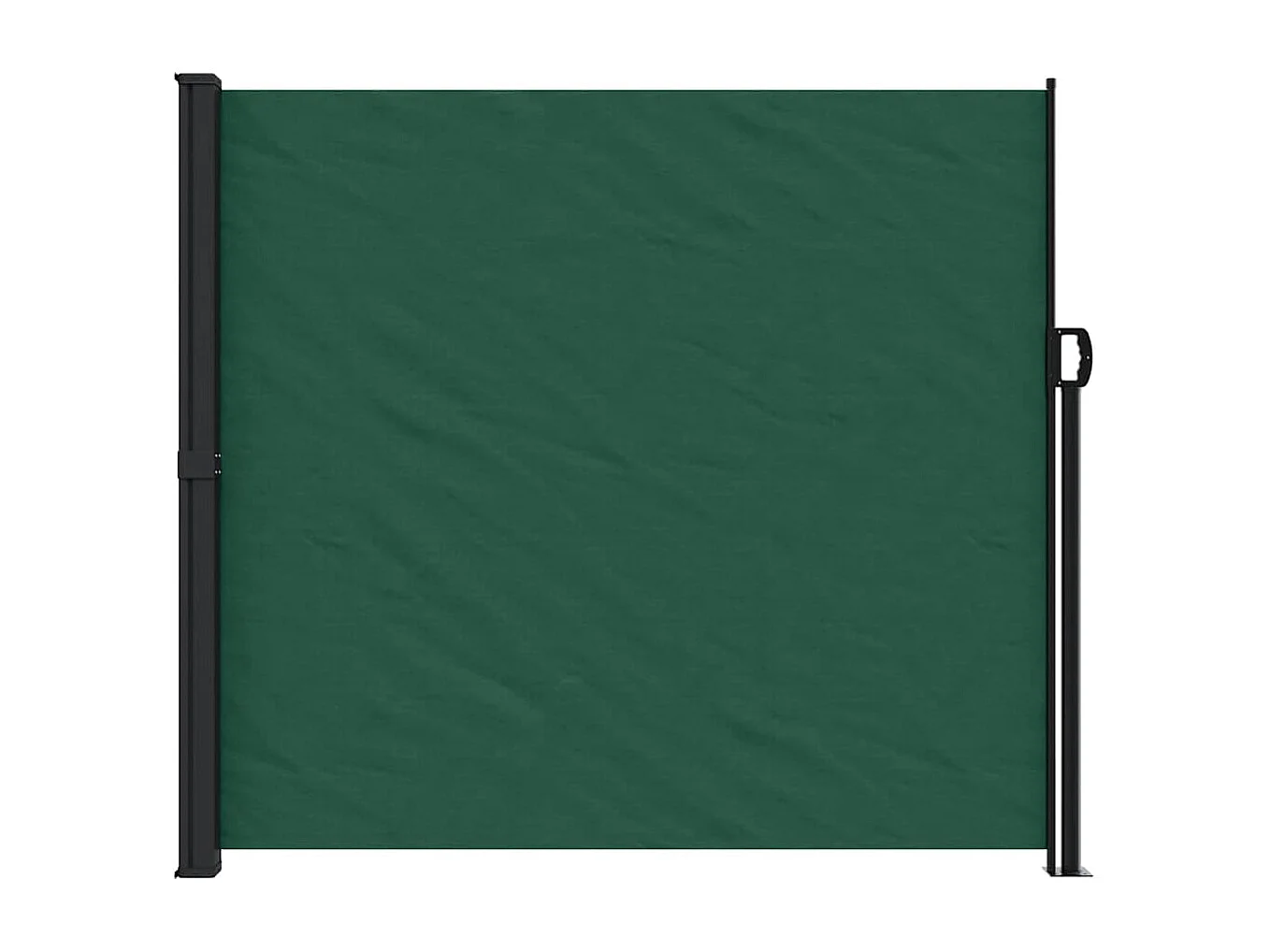 Toldo lateral retráctil verde oscuro 180x600 cm