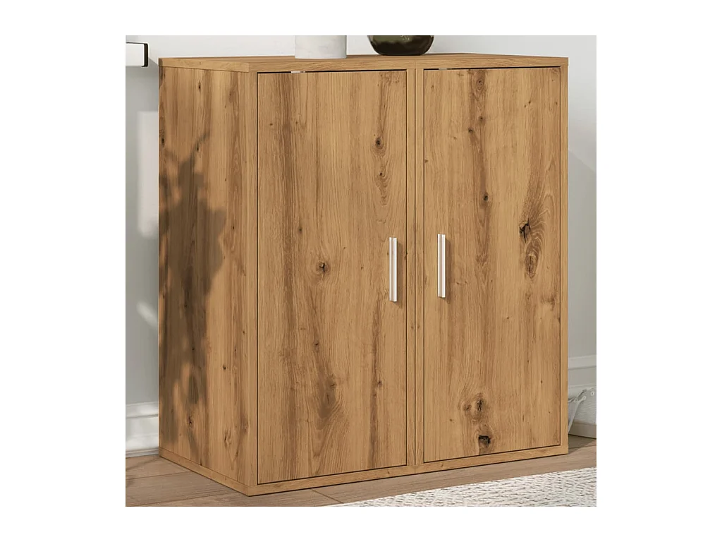 Armoires à chaussures 2 pcs chêne artisanal bois d'ingénierie
