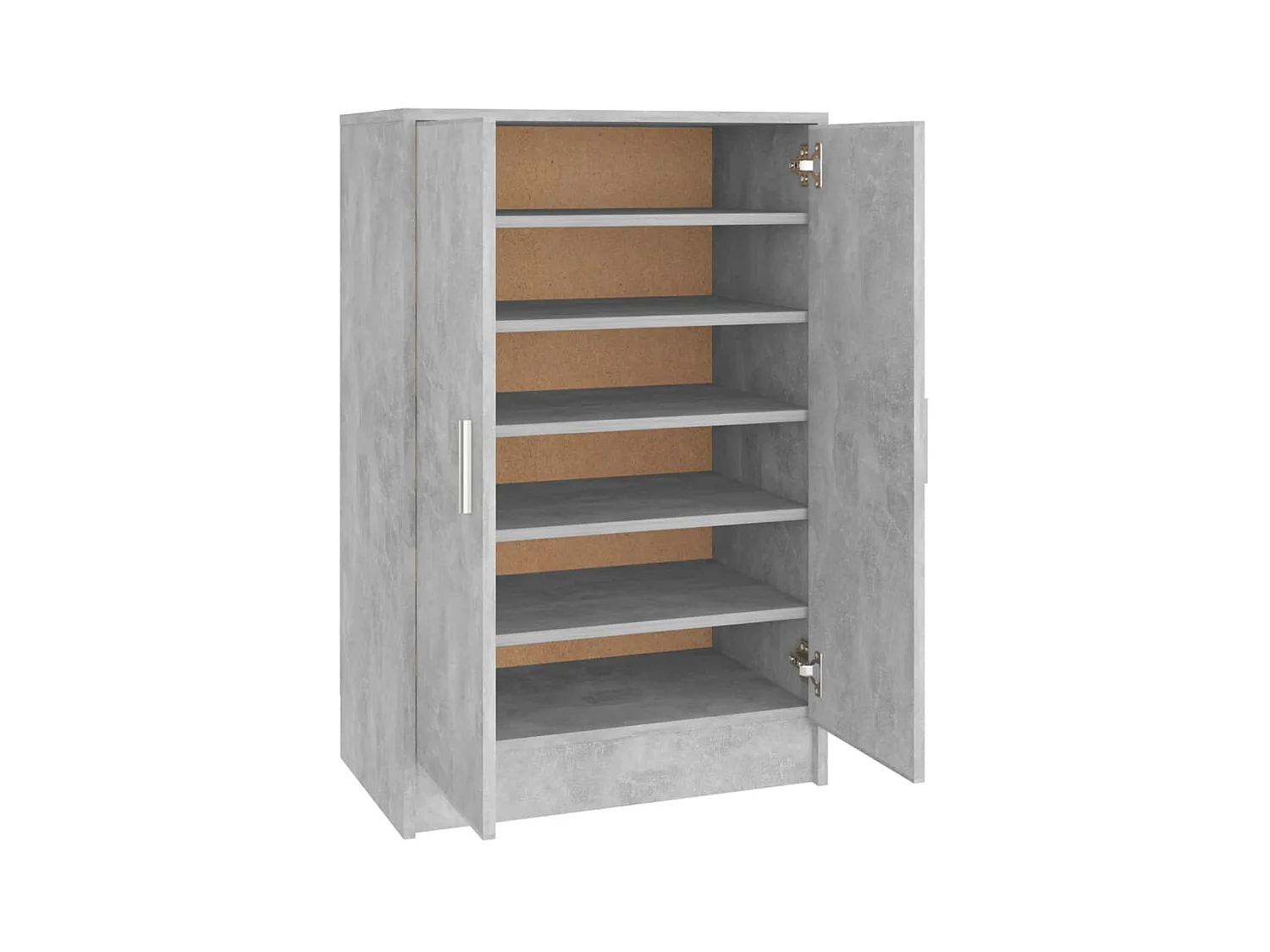 Armoire à chaussures Gris béton 60x35x92 cm Bois d’ingénierie