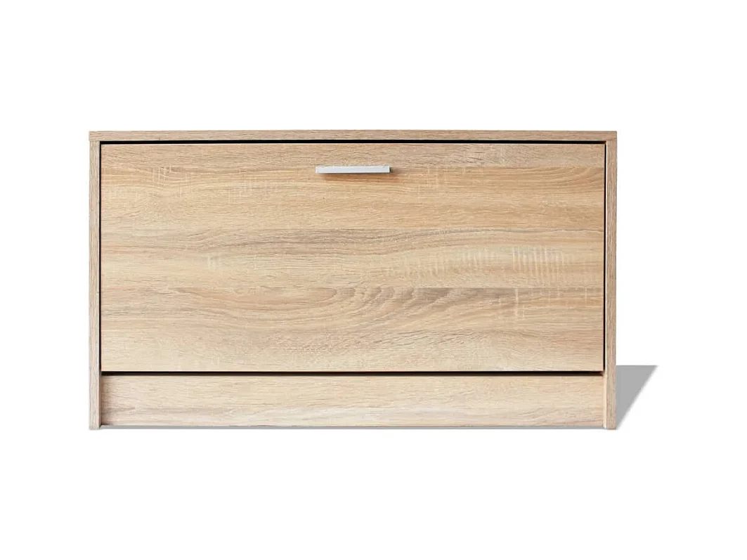 Panca porta scarpe 80x24x45 cm Rovere