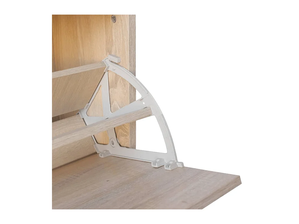 Panca porta scarpe 80x24x45 cm Rovere