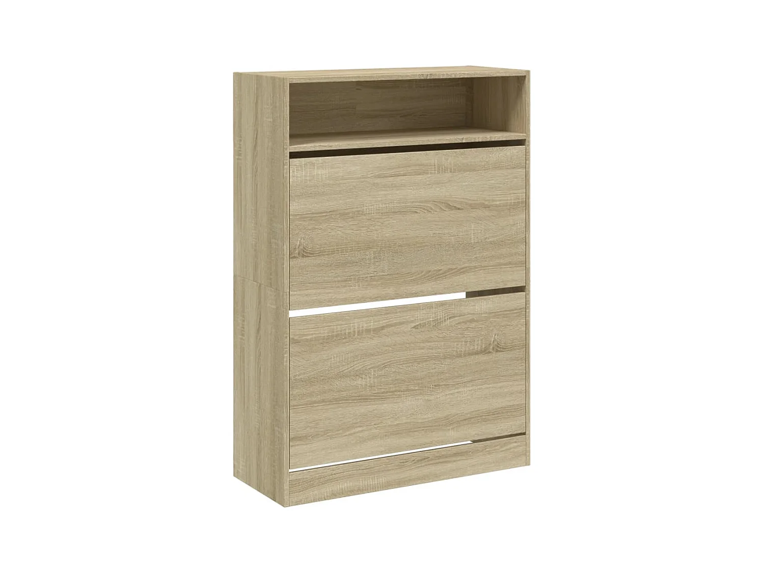 Armoire à chaussures 2 tiroirs rabattables chêne sonoma