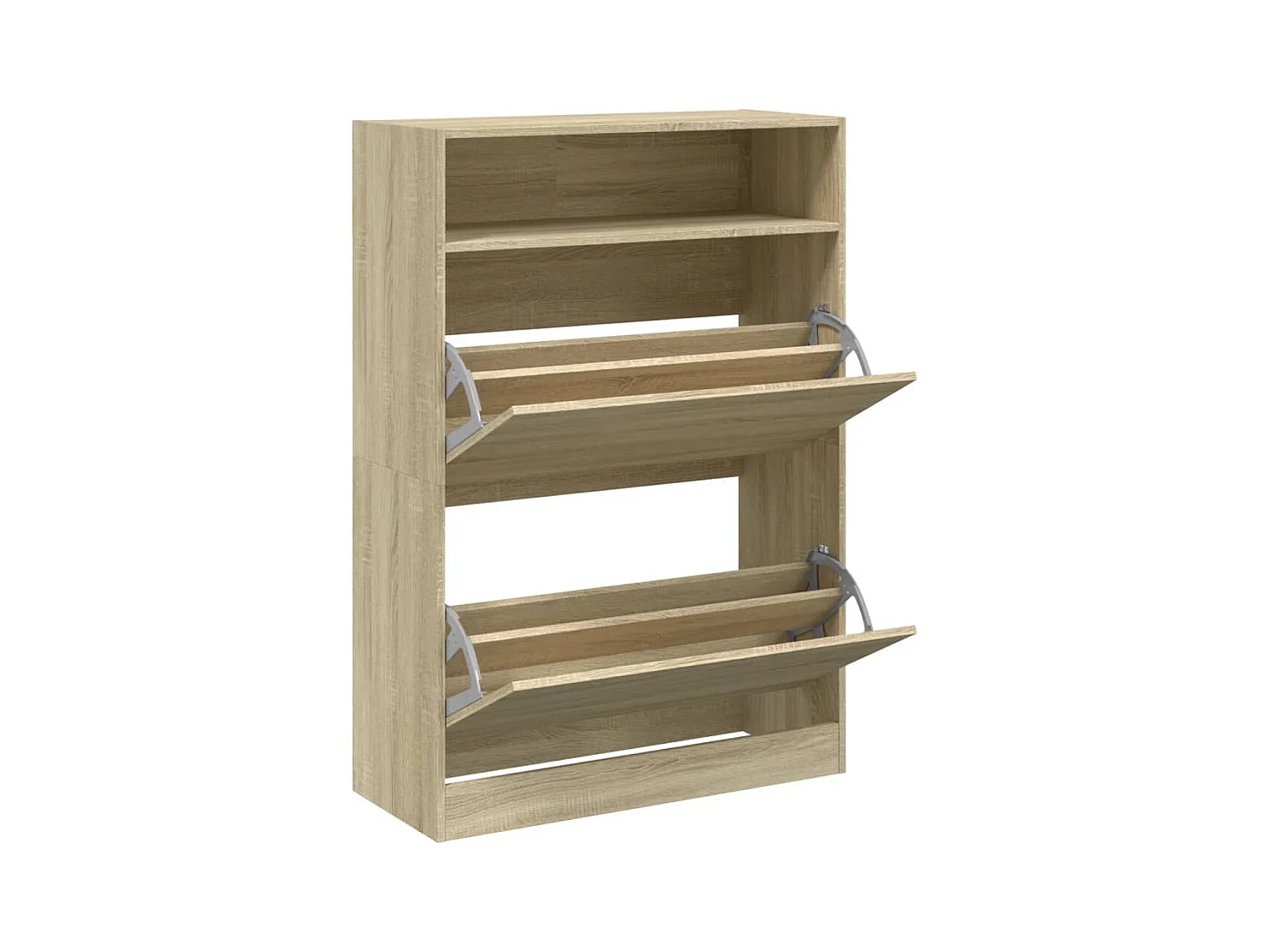 Armoire à chaussures 2 tiroirs rabattables chêne sonoma