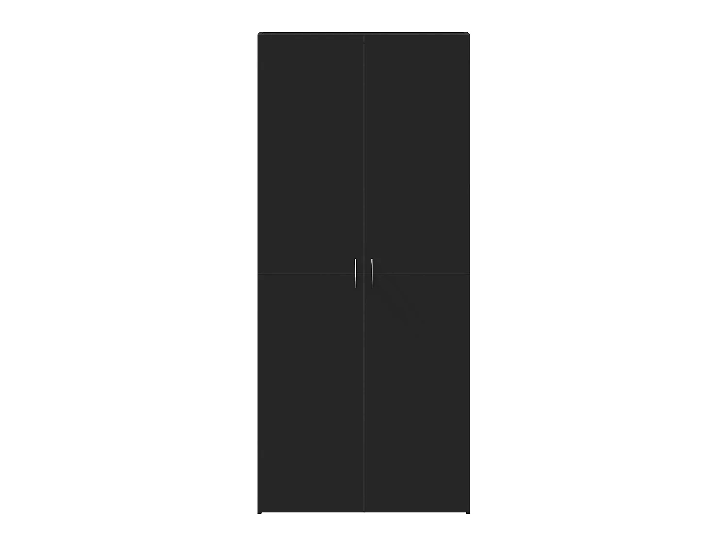 Cabinet à chaussures Noir 80x35,5x180 cm Bois d'ingénierie