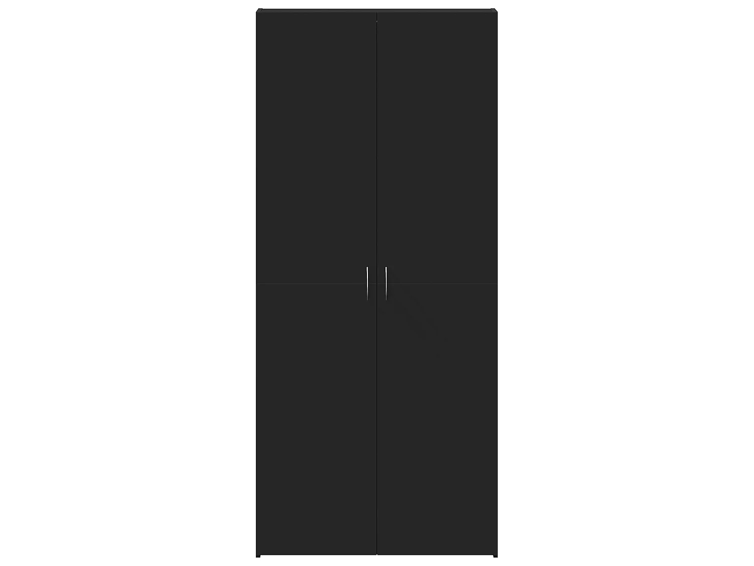 Cabinet à chaussures Noir 80x35,5x180 cm Bois d'ingénierie