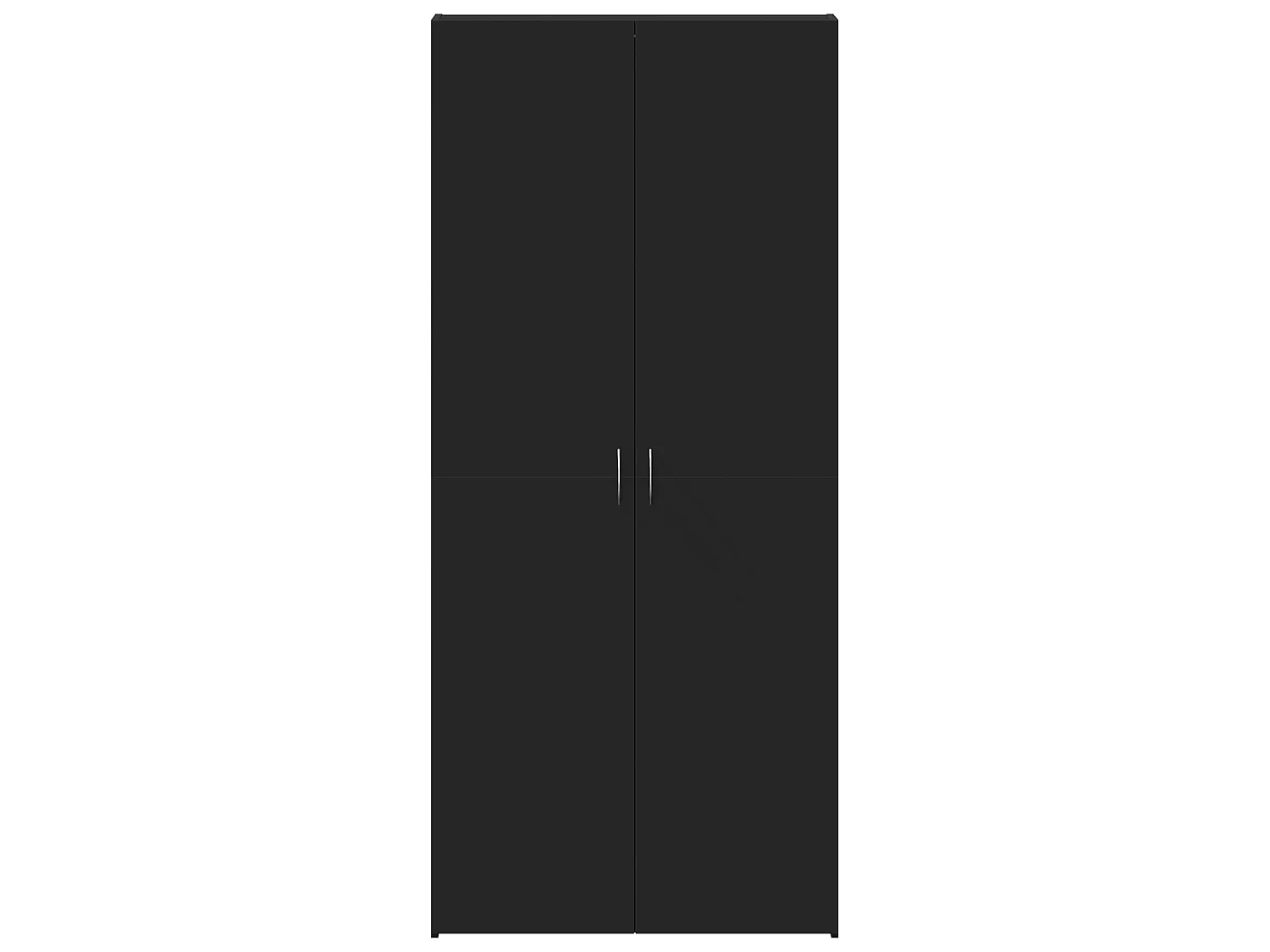 Cabinet à chaussures Noir 80x35,5x180 cm Bois d'ingénierie