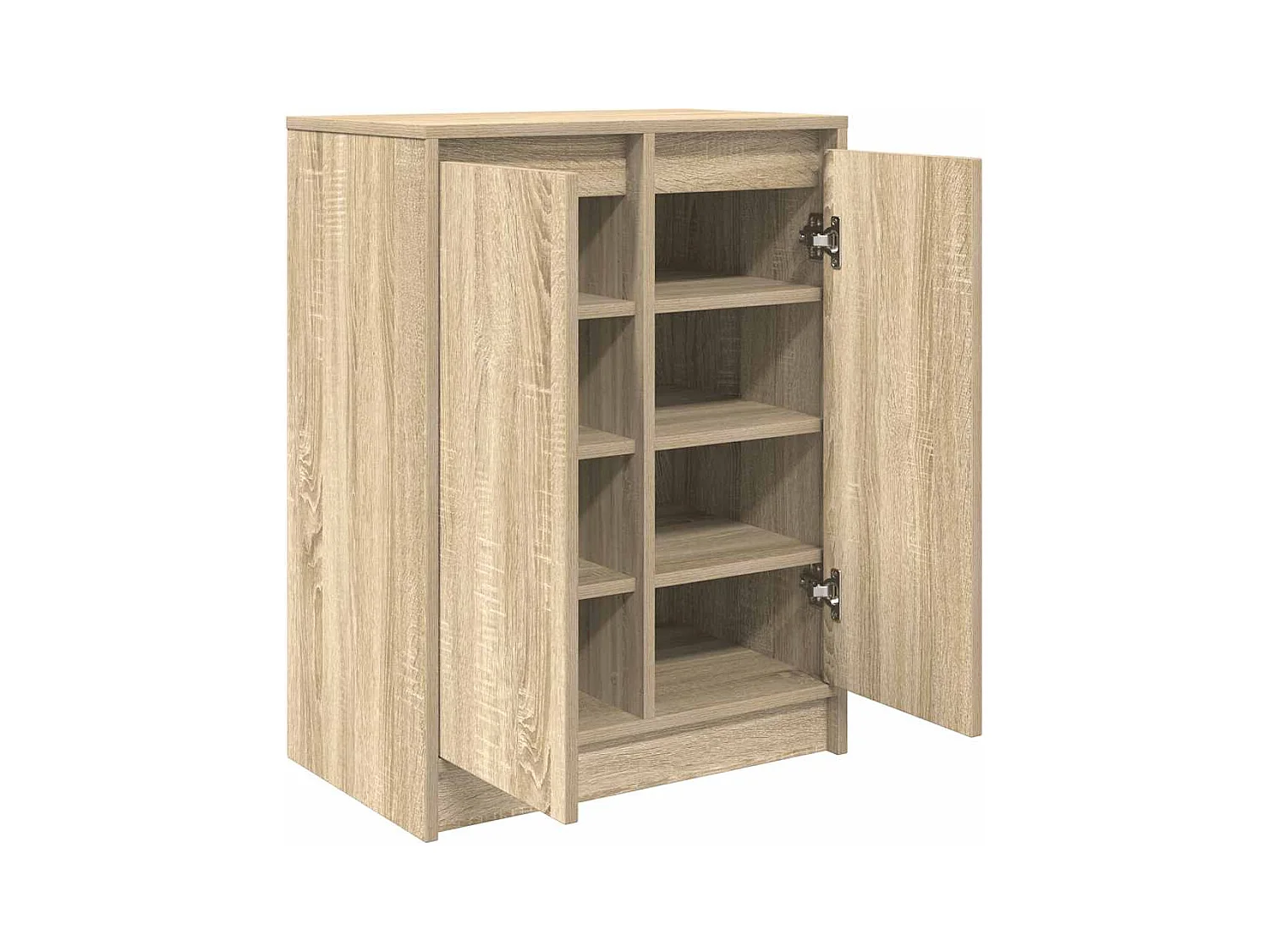 Armoire à chaussures chêne sonoma 57x34x76 cm bois d'ingénierie