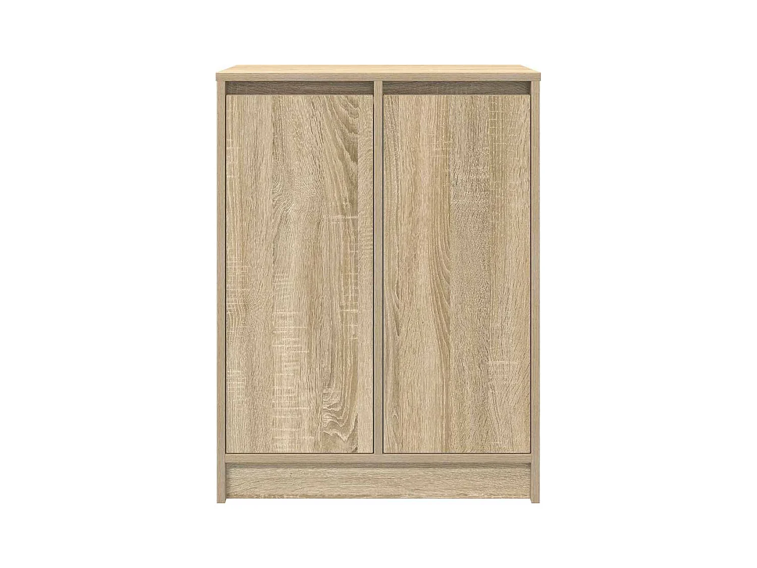 Armoire à chaussures chêne sonoma 57x34x76 cm bois d'ingénierie
