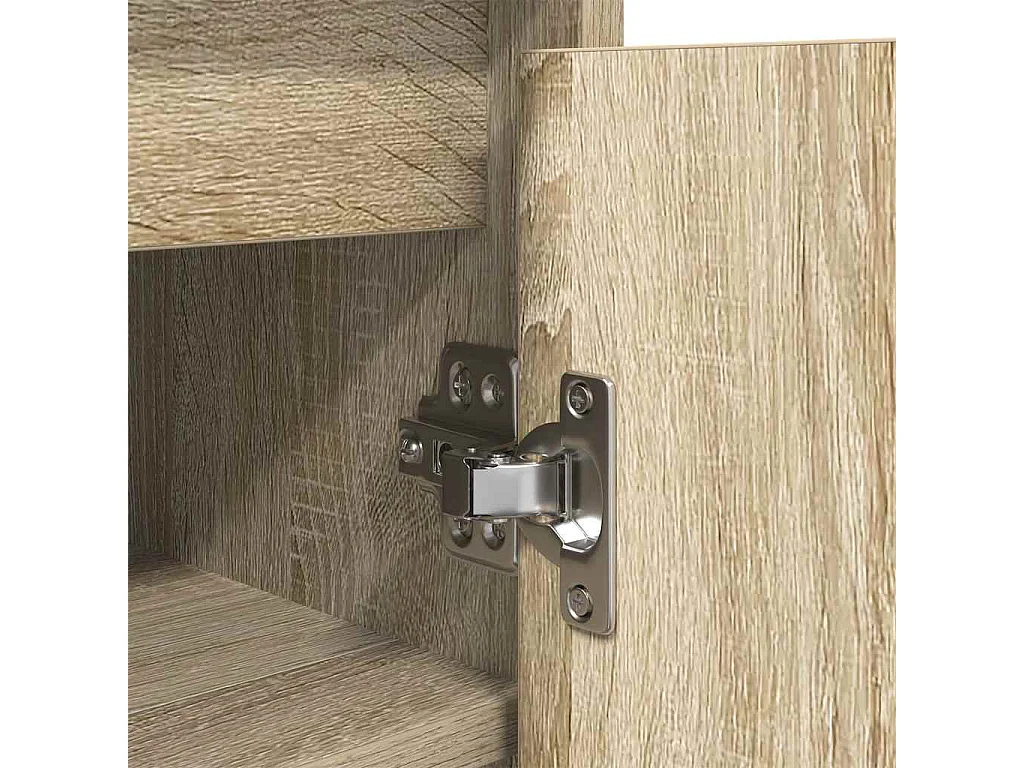 Armoire à chaussures chêne sonoma 57x34x76 cm bois d'ingénierie