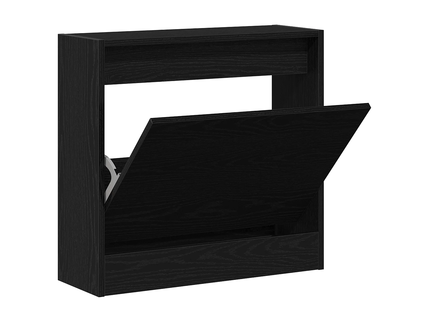 Cabinet à chaussures Chêne noir 60x21x57 cm Bois d'ingénierie