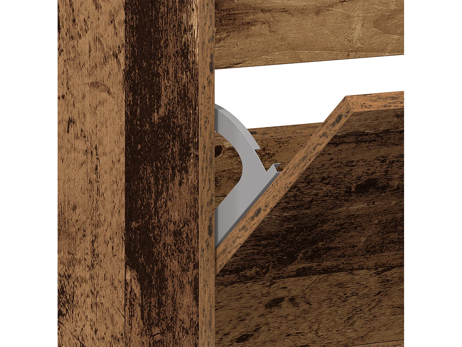 Armoire à chaussures Bois ancien Bois d'ingénierie