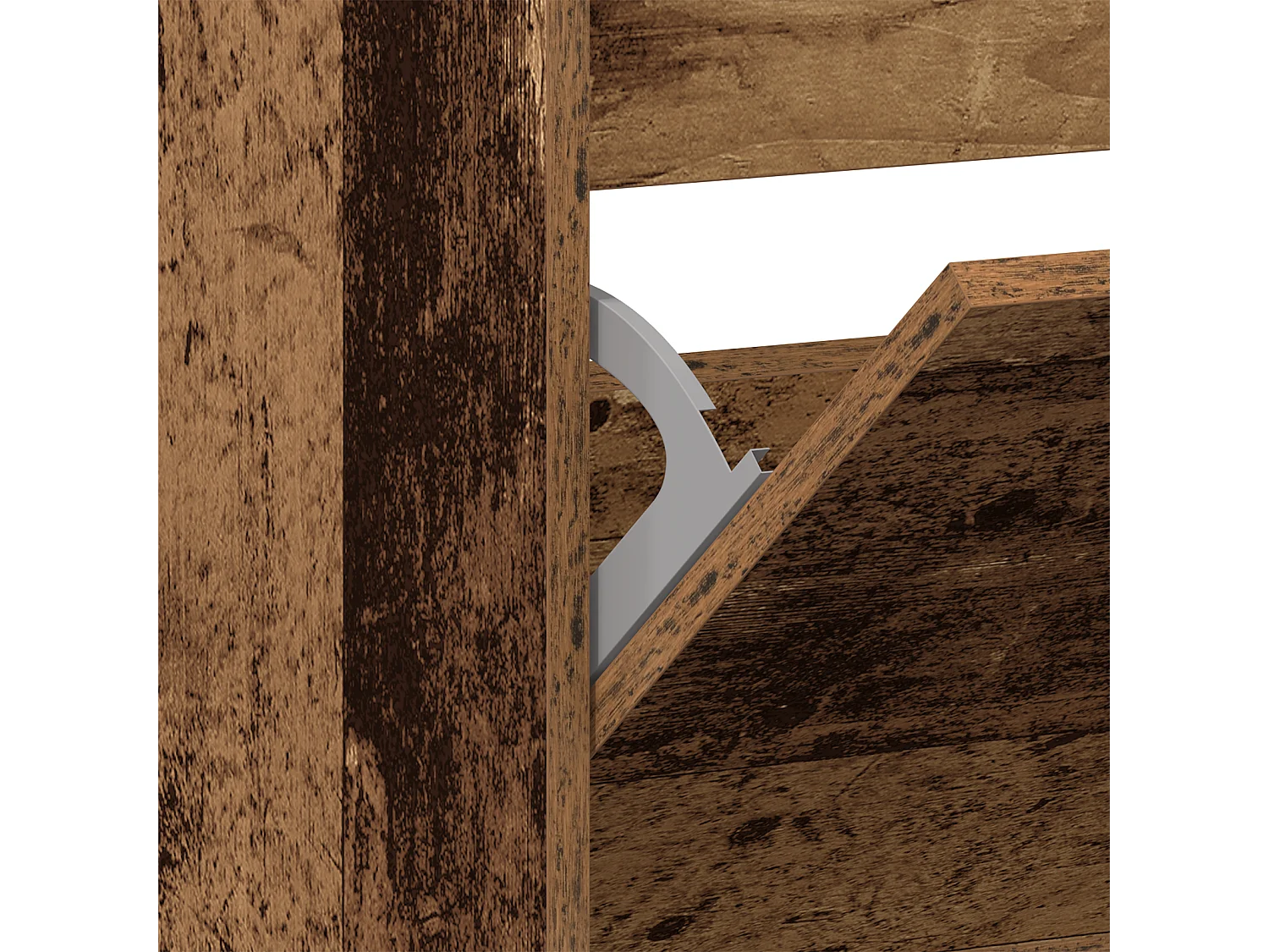 Armoire à chaussures Bois ancien Bois d'ingénierie