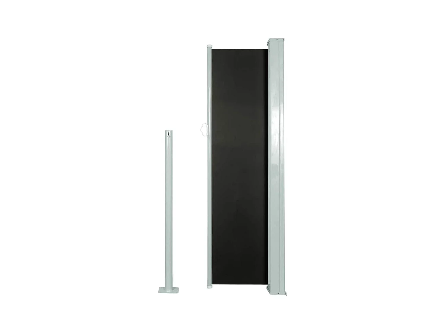 Tenda da sole laterale retrattile 120 x 300 cm Nero