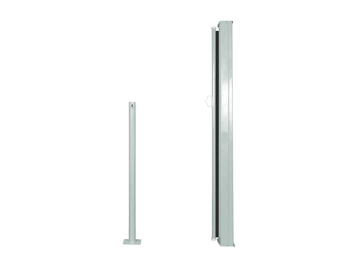 Auvent latéral rétractable 120 x 300 cm Noir